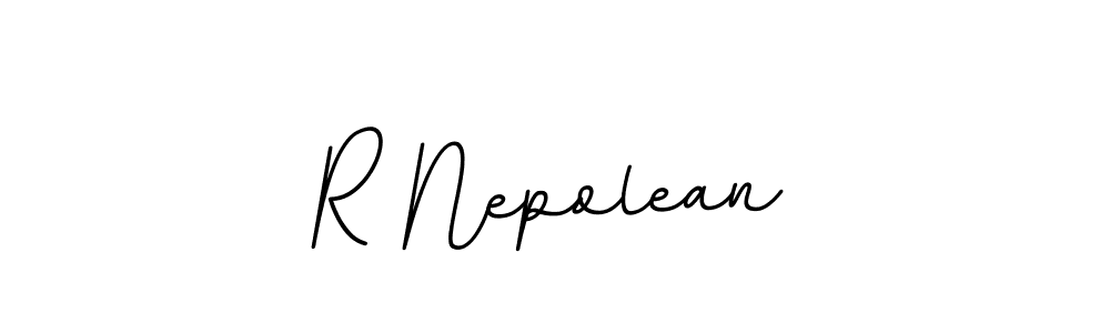 R Nepolean stylish signature style. Best Handwritten Sign (BallpointsItalic-DORy9) for my name. Handwritten Signature Collection Ideas for my name R Nepolean. R Nepolean signature style 11 images and pictures png