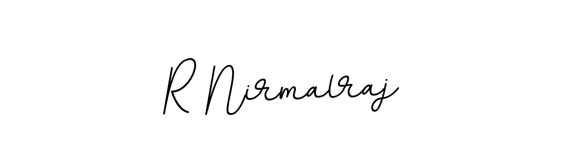 Make a beautiful signature design for name R Nirmalraj. With this signature (BallpointsItalic-DORy9) style, you can create a handwritten signature for free. R Nirmalraj signature style 11 images and pictures png
