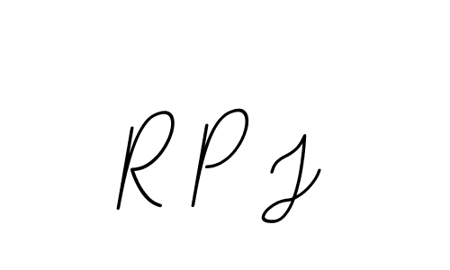 You should practise on your own different ways (BallpointsItalic-DORy9) to write your name (R P J) in signature. don't let someone else do it for you. R P J signature style 11 images and pictures png