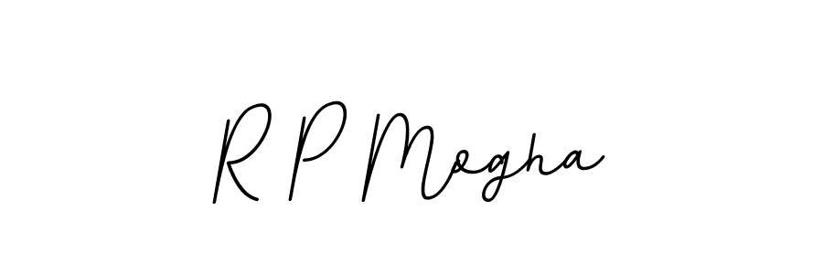 Design your own signature with our free online signature maker. With this signature software, you can create a handwritten (BallpointsItalic-DORy9) signature for name R P Mogha. R P Mogha signature style 11 images and pictures png