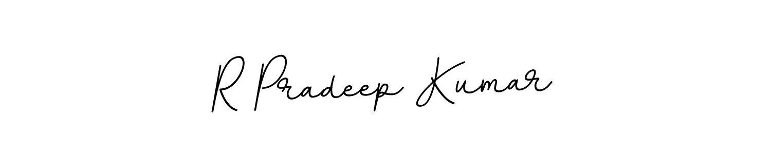 This is the best signature style for the R Pradeep Kumar name. Also you like these signature font (BallpointsItalic-DORy9). Mix name signature. R Pradeep Kumar signature style 11 images and pictures png