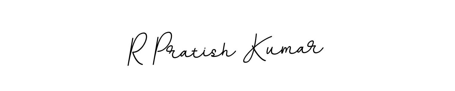 Use a signature maker to create a handwritten signature online. With this signature software, you can design (BallpointsItalic-DORy9) your own signature for name R Pratish Kumar. R Pratish Kumar signature style 11 images and pictures png