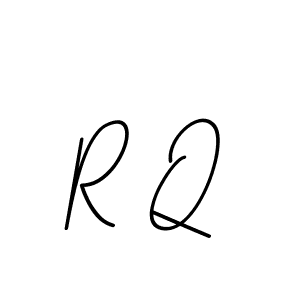 Make a beautiful signature design for name R Q. With this signature (BallpointsItalic-DORy9) style, you can create a handwritten signature for free. R Q signature style 11 images and pictures png