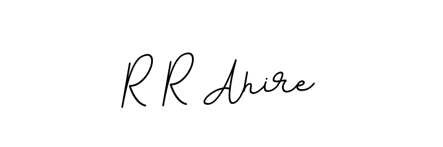 This is the best signature style for the R R Ahire name. Also you like these signature font (BallpointsItalic-DORy9). Mix name signature. R R Ahire signature style 11 images and pictures png