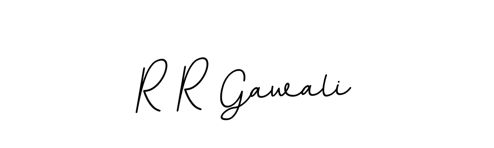 The best way (BallpointsItalic-DORy9) to make a short signature is to pick only two or three words in your name. The name R R Gawali include a total of six letters. For converting this name. R R Gawali signature style 11 images and pictures png