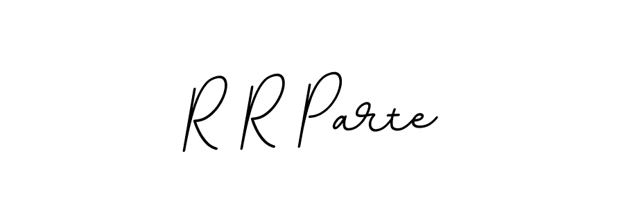 Make a beautiful signature design for name R R Parte. With this signature (BallpointsItalic-DORy9) style, you can create a handwritten signature for free. R R Parte signature style 11 images and pictures png