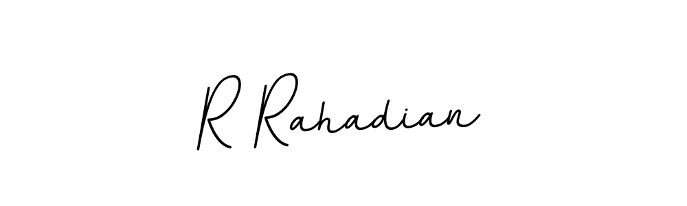 How to make R Rahadian signature? BallpointsItalic-DORy9 is a professional autograph style. Create handwritten signature for R Rahadian name. R Rahadian signature style 11 images and pictures png