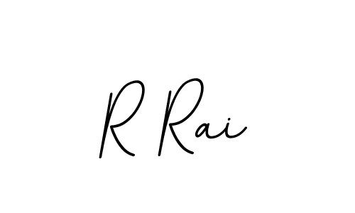 How to make R Rai name signature. Use BallpointsItalic-DORy9 style for creating short signs online. This is the latest handwritten sign. R Rai signature style 11 images and pictures png