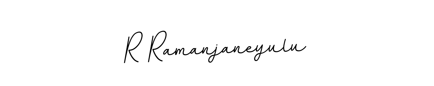 This is the best signature style for the R Ramanjaneyulu name. Also you like these signature font (BallpointsItalic-DORy9). Mix name signature. R Ramanjaneyulu signature style 11 images and pictures png