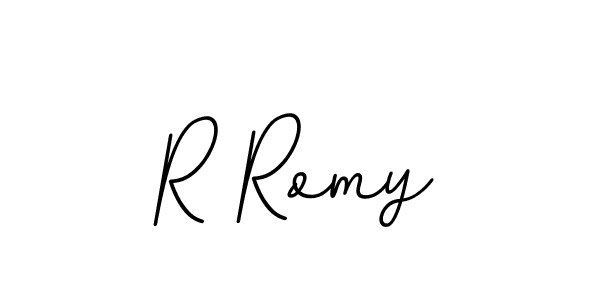 BallpointsItalic-DORy9 is a professional signature style that is perfect for those who want to add a touch of class to their signature. It is also a great choice for those who want to make their signature more unique. Get R Romy name to fancy signature for free. R Romy signature style 11 images and pictures png