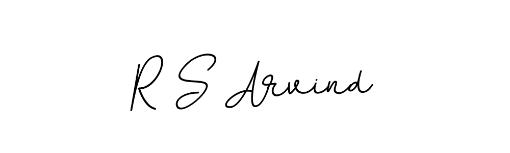 You should practise on your own different ways (BallpointsItalic-DORy9) to write your name (R S Arvind) in signature. don't let someone else do it for you. R S Arvind signature style 11 images and pictures png