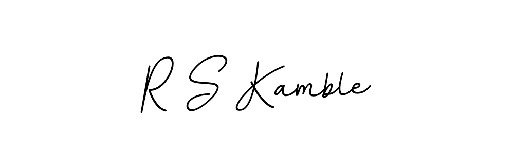 Make a beautiful signature design for name R S Kamble. With this signature (BallpointsItalic-DORy9) style, you can create a handwritten signature for free. R S Kamble signature style 11 images and pictures png