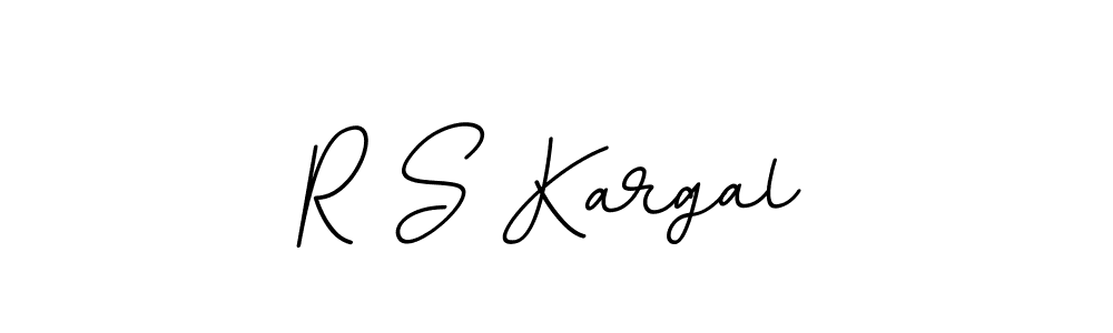 Create a beautiful signature design for name R S Kargal. With this signature (BallpointsItalic-DORy9) fonts, you can make a handwritten signature for free. R S Kargal signature style 11 images and pictures png