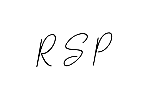 The best way (BallpointsItalic-DORy9) to make a short signature is to pick only two or three words in your name. The name R S P include a total of six letters. For converting this name. R S P signature style 11 images and pictures png