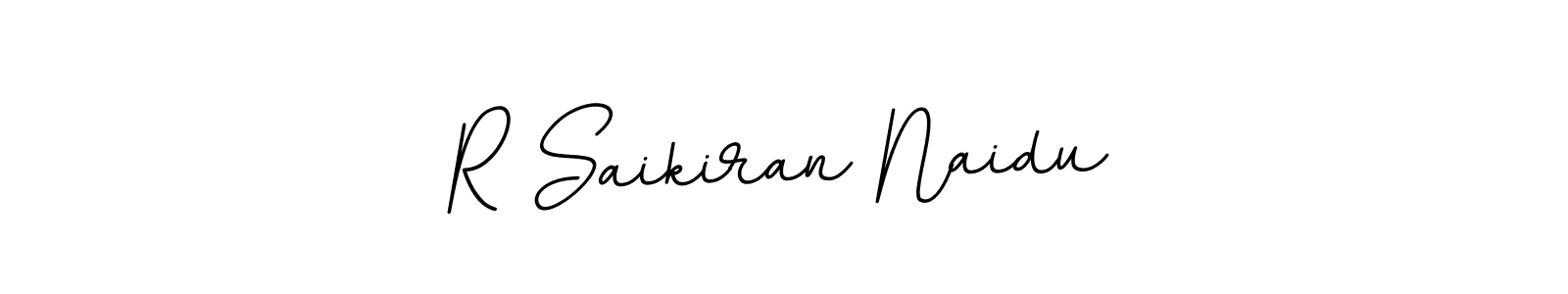 Design your own signature with our free online signature maker. With this signature software, you can create a handwritten (BallpointsItalic-DORy9) signature for name R Saikiran Naidu. R Saikiran Naidu signature style 11 images and pictures png