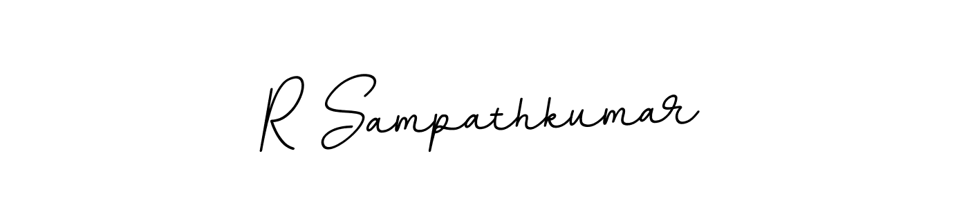 Make a beautiful signature design for name R Sampathkumar. Use this online signature maker to create a handwritten signature for free. R Sampathkumar signature style 11 images and pictures png