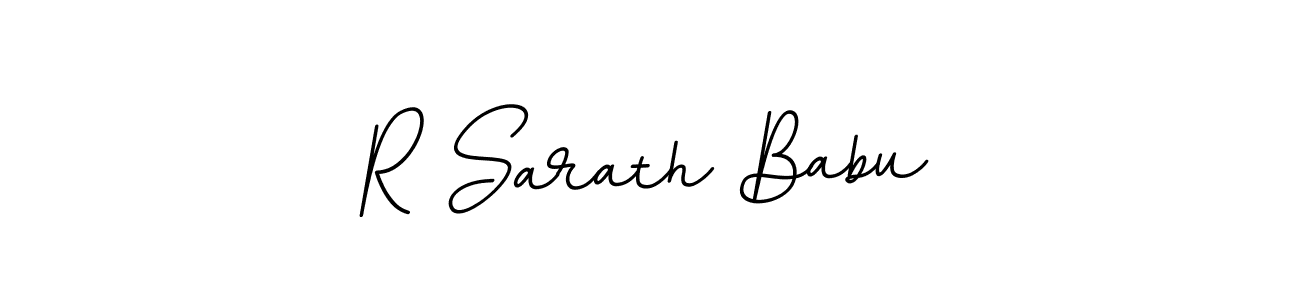 This is the best signature style for the R Sarath Babu name. Also you like these signature font (BallpointsItalic-DORy9). Mix name signature. R Sarath Babu signature style 11 images and pictures png