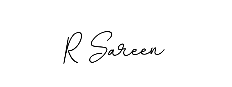 Make a beautiful signature design for name R Sareen. With this signature (BallpointsItalic-DORy9) style, you can create a handwritten signature for free. R Sareen signature style 11 images and pictures png