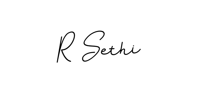 Make a beautiful signature design for name R Sethi. With this signature (BallpointsItalic-DORy9) style, you can create a handwritten signature for free. R Sethi signature style 11 images and pictures png