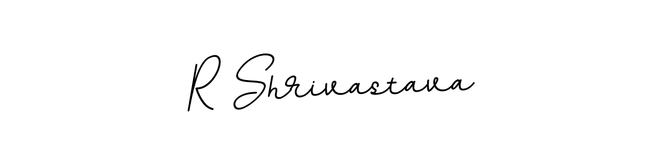 How to make R Shrivastava name signature. Use BallpointsItalic-DORy9 style for creating short signs online. This is the latest handwritten sign. R Shrivastava signature style 11 images and pictures png