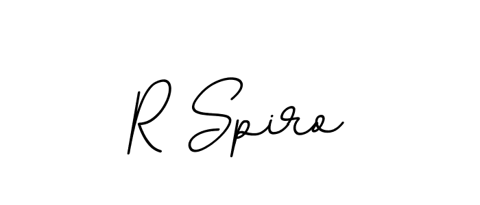 The best way (BallpointsItalic-DORy9) to make a short signature is to pick only two or three words in your name. The name R Spiro include a total of six letters. For converting this name. R Spiro signature style 11 images and pictures png