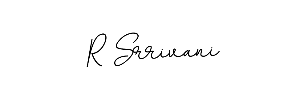 Design your own signature with our free online signature maker. With this signature software, you can create a handwritten (BallpointsItalic-DORy9) signature for name R Srrivani. R Srrivani signature style 11 images and pictures png