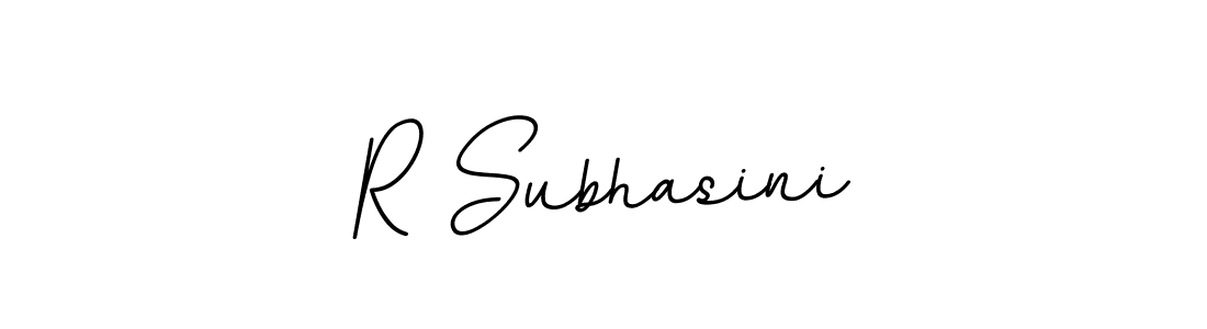This is the best signature style for the R Subhasini name. Also you like these signature font (BallpointsItalic-DORy9). Mix name signature. R Subhasini signature style 11 images and pictures png
