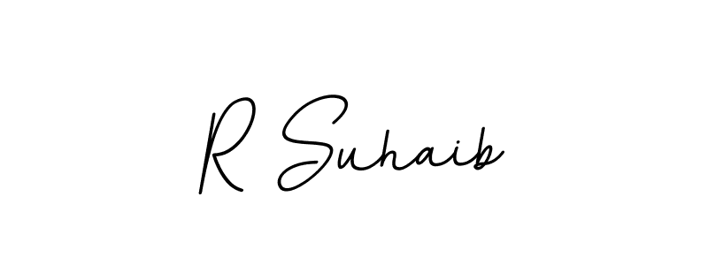 This is the best signature style for the R Suhaib name. Also you like these signature font (BallpointsItalic-DORy9). Mix name signature. R Suhaib signature style 11 images and pictures png