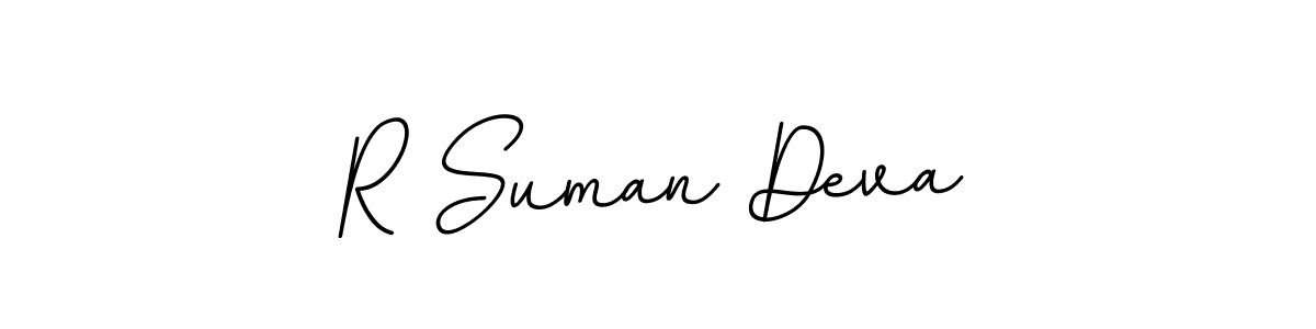 The best way (BallpointsItalic-DORy9) to make a short signature is to pick only two or three words in your name. The name R Suman Deva include a total of six letters. For converting this name. R Suman Deva signature style 11 images and pictures png