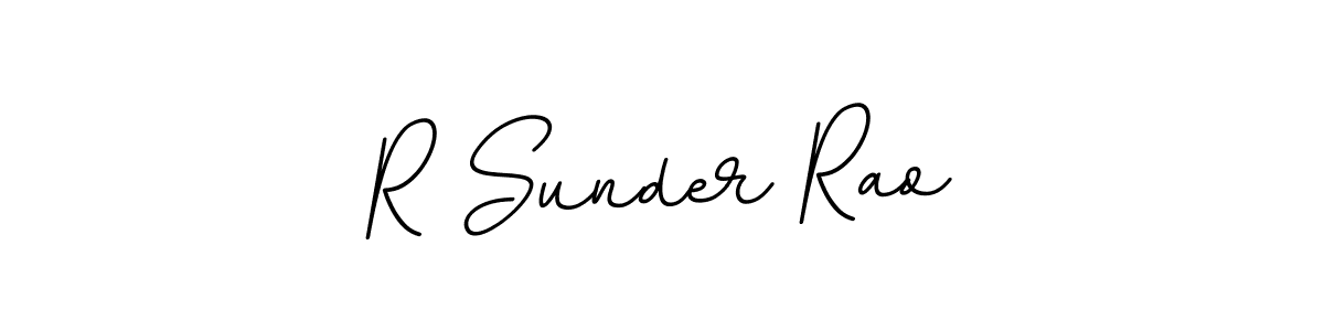 How to make R Sunder Rao name signature. Use BallpointsItalic-DORy9 style for creating short signs online. This is the latest handwritten sign. R Sunder Rao signature style 11 images and pictures png