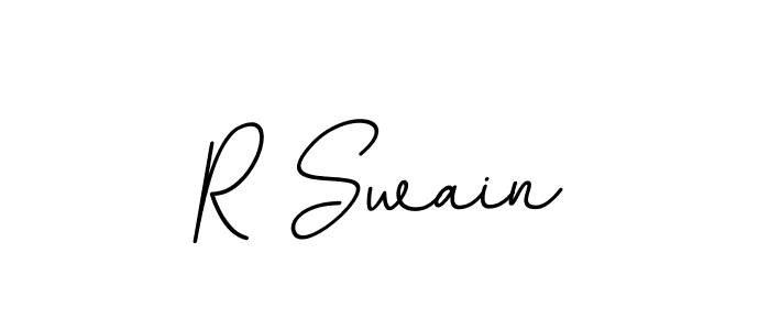 Create a beautiful signature design for name R Swain. With this signature (BallpointsItalic-DORy9) fonts, you can make a handwritten signature for free. R Swain signature style 11 images and pictures png