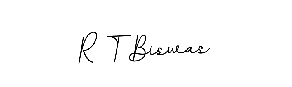 Make a beautiful signature design for name R T Biswas. With this signature (BallpointsItalic-DORy9) style, you can create a handwritten signature for free. R T Biswas signature style 11 images and pictures png