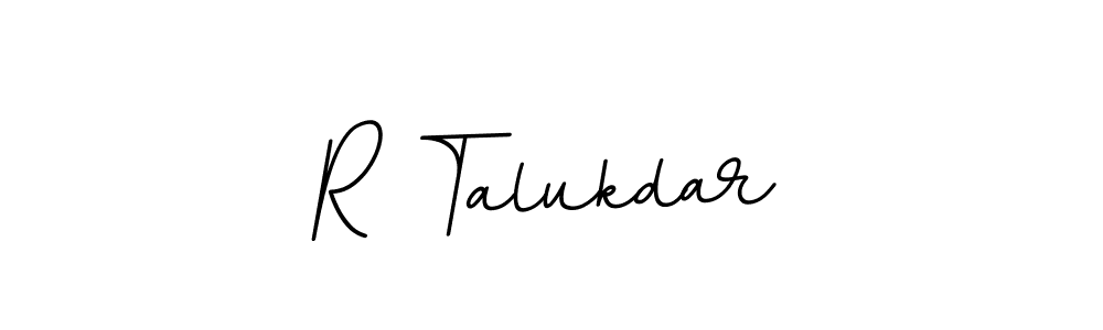 Use a signature maker to create a handwritten signature online. With this signature software, you can design (BallpointsItalic-DORy9) your own signature for name R Talukdar. R Talukdar signature style 11 images and pictures png