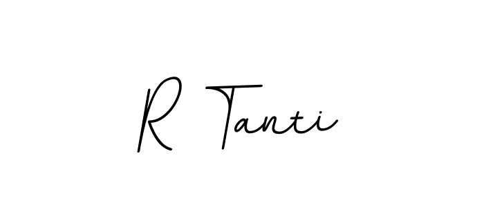 Create a beautiful signature design for name R Tanti. With this signature (BallpointsItalic-DORy9) fonts, you can make a handwritten signature for free. R Tanti signature style 11 images and pictures png