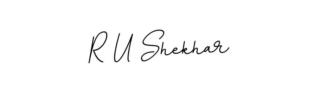 You should practise on your own different ways (BallpointsItalic-DORy9) to write your name (R U Shekhar) in signature. don't let someone else do it for you. R U Shekhar signature style 11 images and pictures png