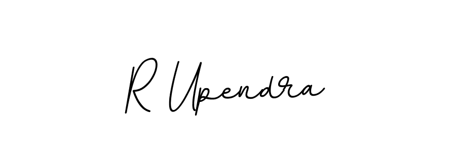 Design your own signature with our free online signature maker. With this signature software, you can create a handwritten (BallpointsItalic-DORy9) signature for name R Upendra. R Upendra signature style 11 images and pictures png