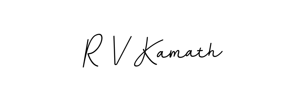 R V Kamath stylish signature style. Best Handwritten Sign (BallpointsItalic-DORy9) for my name. Handwritten Signature Collection Ideas for my name R V Kamath. R V Kamath signature style 11 images and pictures png