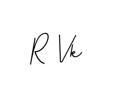 It looks lik you need a new signature style for name R Vk. Design unique handwritten (BallpointsItalic-DORy9) signature with our free signature maker in just a few clicks. R Vk signature style 11 images and pictures png