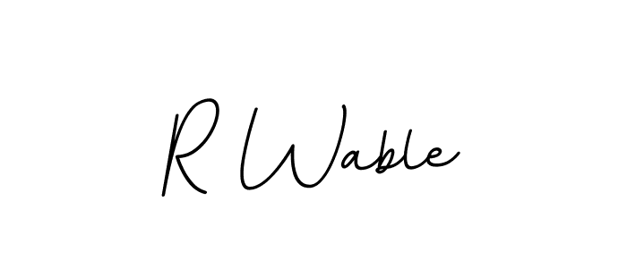 How to Draw R Wable signature style? BallpointsItalic-DORy9 is a latest design signature styles for name R Wable. R Wable signature style 11 images and pictures png