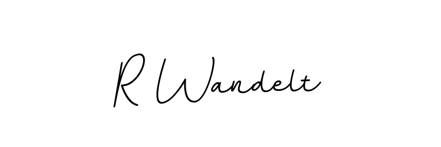 This is the best signature style for the R Wandelt name. Also you like these signature font (BallpointsItalic-DORy9). Mix name signature. R Wandelt signature style 11 images and pictures png
