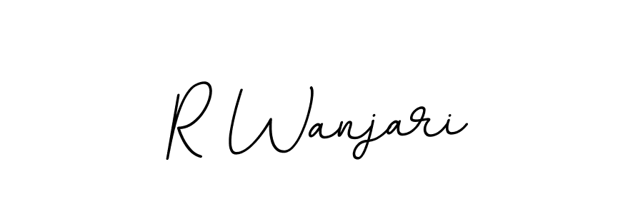 It looks lik you need a new signature style for name R Wanjari. Design unique handwritten (BallpointsItalic-DORy9) signature with our free signature maker in just a few clicks. R Wanjari signature style 11 images and pictures png