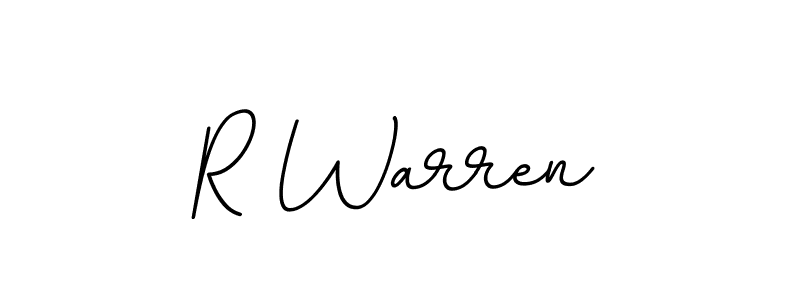 Design your own signature with our free online signature maker. With this signature software, you can create a handwritten (BallpointsItalic-DORy9) signature for name R Warren. R Warren signature style 11 images and pictures png