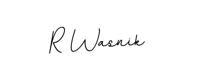 R Wasnik stylish signature style. Best Handwritten Sign (BallpointsItalic-DORy9) for my name. Handwritten Signature Collection Ideas for my name R Wasnik. R Wasnik signature style 11 images and pictures png