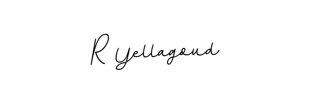 Create a beautiful signature design for name R Yellagoud. With this signature (BallpointsItalic-DORy9) fonts, you can make a handwritten signature for free. R Yellagoud signature style 11 images and pictures png