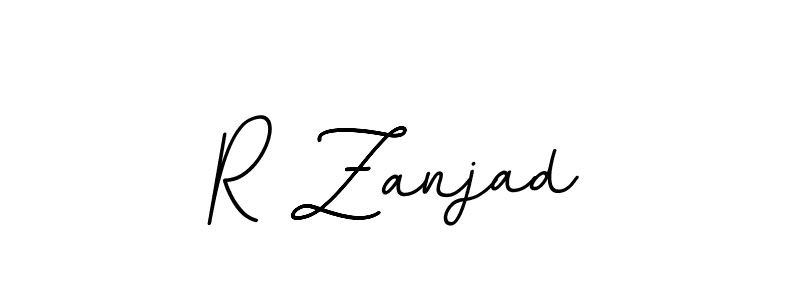 Make a beautiful signature design for name R Zanjad. With this signature (BallpointsItalic-DORy9) style, you can create a handwritten signature for free. R Zanjad signature style 11 images and pictures png