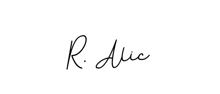 Create a beautiful signature design for name R. Alic. With this signature (BallpointsItalic-DORy9) fonts, you can make a handwritten signature for free. R. Alic signature style 11 images and pictures png