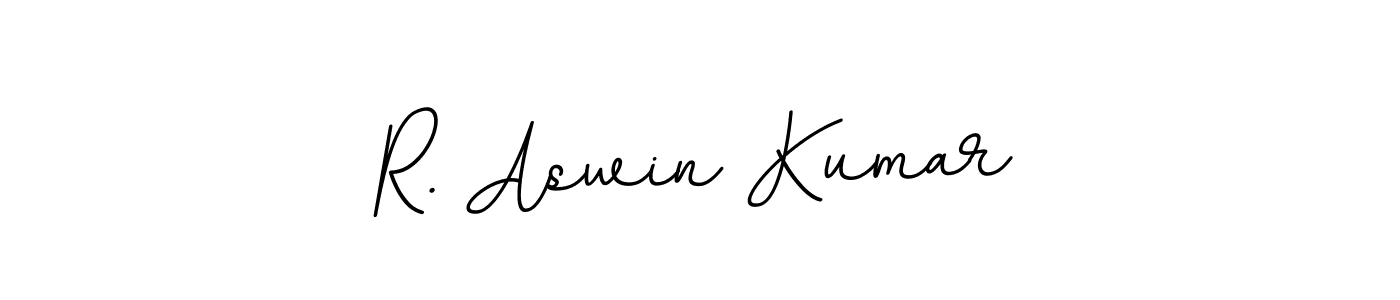 Create a beautiful signature design for name R. Aswin Kumar. With this signature (BallpointsItalic-DORy9) fonts, you can make a handwritten signature for free. R. Aswin Kumar signature style 11 images and pictures png