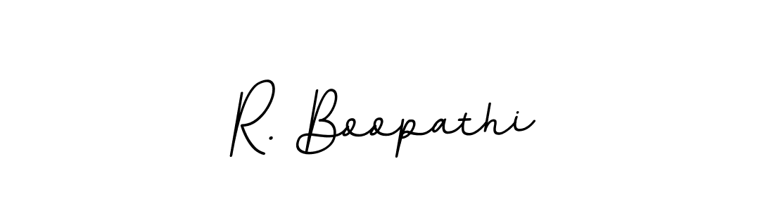 Use a signature maker to create a handwritten signature online. With this signature software, you can design (BallpointsItalic-DORy9) your own signature for name R. Boopathi. R. Boopathi signature style 11 images and pictures png