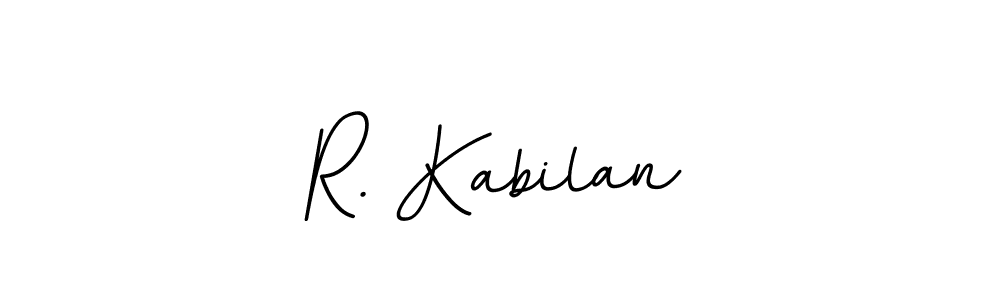 if you are searching for the best signature style for your name R. Kabilan. so please give up your signature search. here we have designed multiple signature styles  using BallpointsItalic-DORy9. R. Kabilan signature style 11 images and pictures png