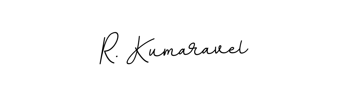 Use a signature maker to create a handwritten signature online. With this signature software, you can design (BallpointsItalic-DORy9) your own signature for name R. Kumaravel. R. Kumaravel signature style 11 images and pictures png